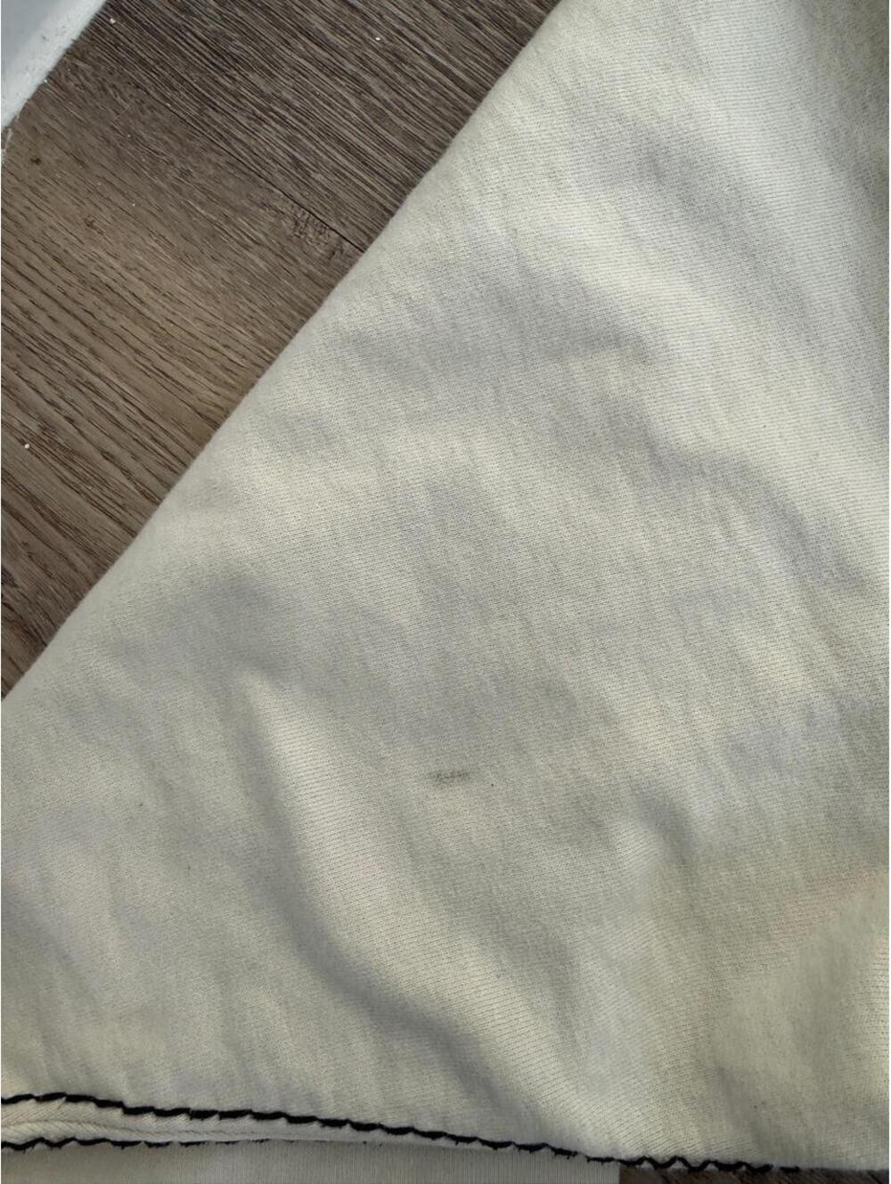 White Supreme Hoodie with Black Stitching, Men's Size, Very Good Condition - Picture 3 of 4